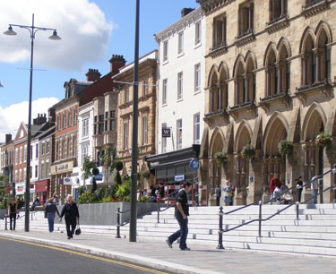 Darlington town centre at High Row